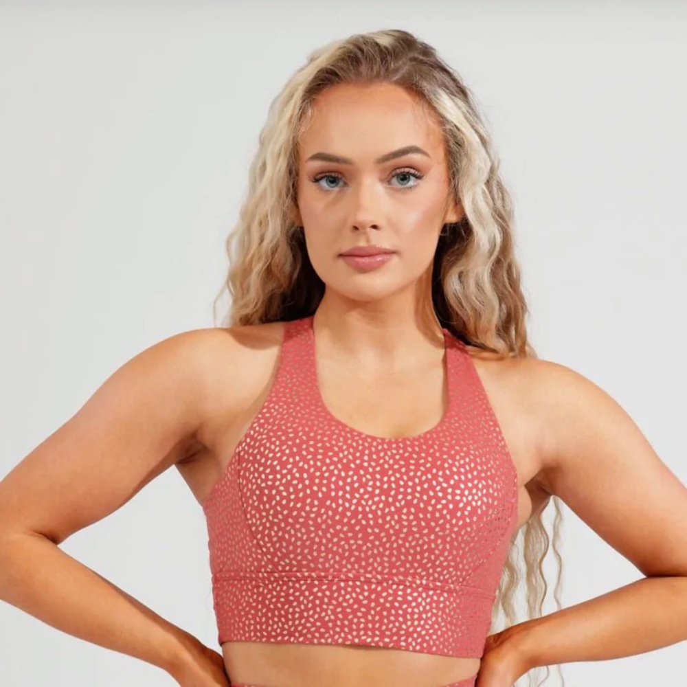 BUFF BUNNY Rosa sports bra in Mirage/Gold bossy
